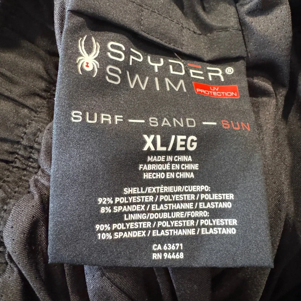 2 Pair Bundle Spyder Men's Swim Trunks Board Shorts XL Blue Teal‎ Green Beach